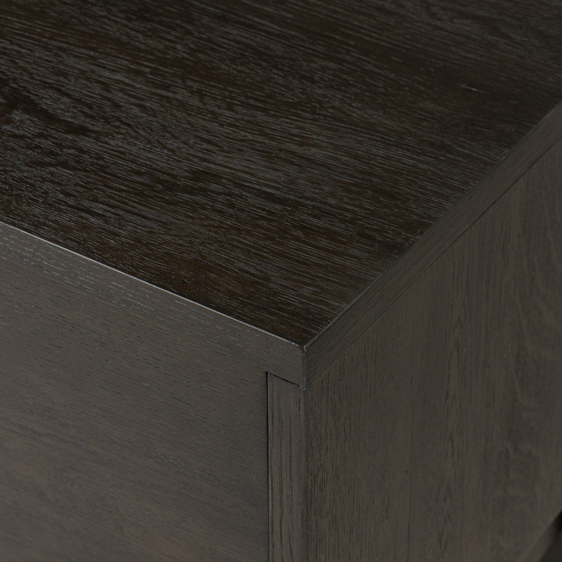 BERGSTROM Media Console, Smoked Black Oak