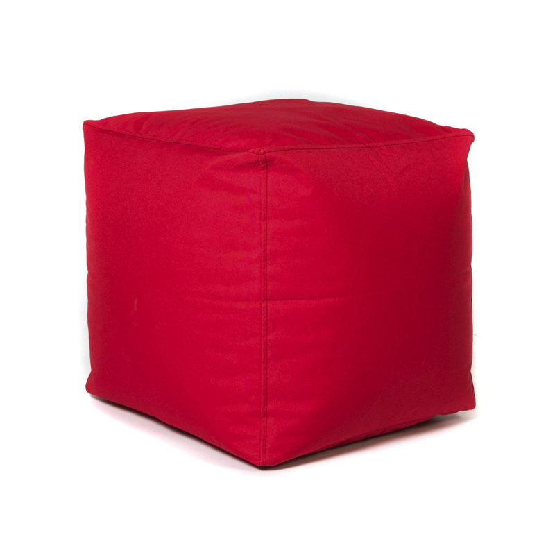 Repose-pieds de 16 po Pedrick, Mélange de polyester rouge
