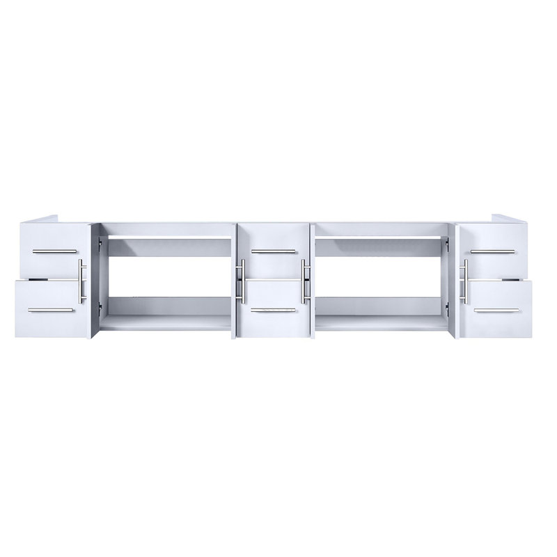 Meuble-lavabo double (armoire seulement), Blanc lustré