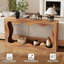 Table console 63 po avec rangement, canapé d'entrée étroit avec grain de bois-1329369348
