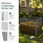 Bac à compost de jardinage sans outil 172 gallons pour le recyclage biologique