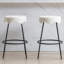 Tabouret de comptoir rembourré 26,97 po Kipten-1214027770