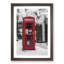 A Red Telephone Box in Abstract - Framed Print-55450932-55450937