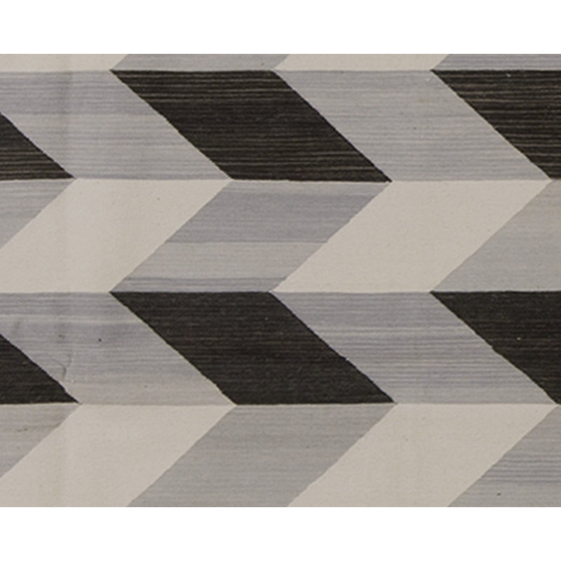 Tapis rectangulaire en laine à tissage plat, Rectangle de 5 pi x 8 pi