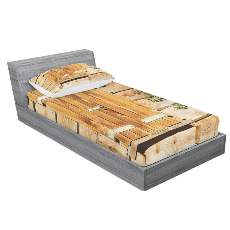 Microfiber Sheet Set, Twin Sheet Set with Fitted Sheet