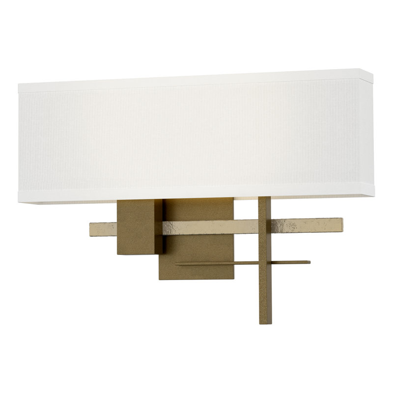 Cosmo 2 - Light Flush Mounted Sconce, Natural Anna, Soft Gold, Modern Brass