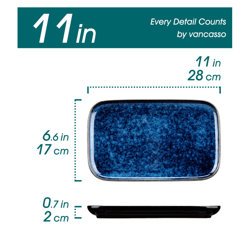 Vancasso Stblp Platter, Blue
