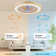 Keiyona 22'' Enclosed Kids Ceiling Fan with Light and Remote, RGB Multicolor Nightlight/Backlight