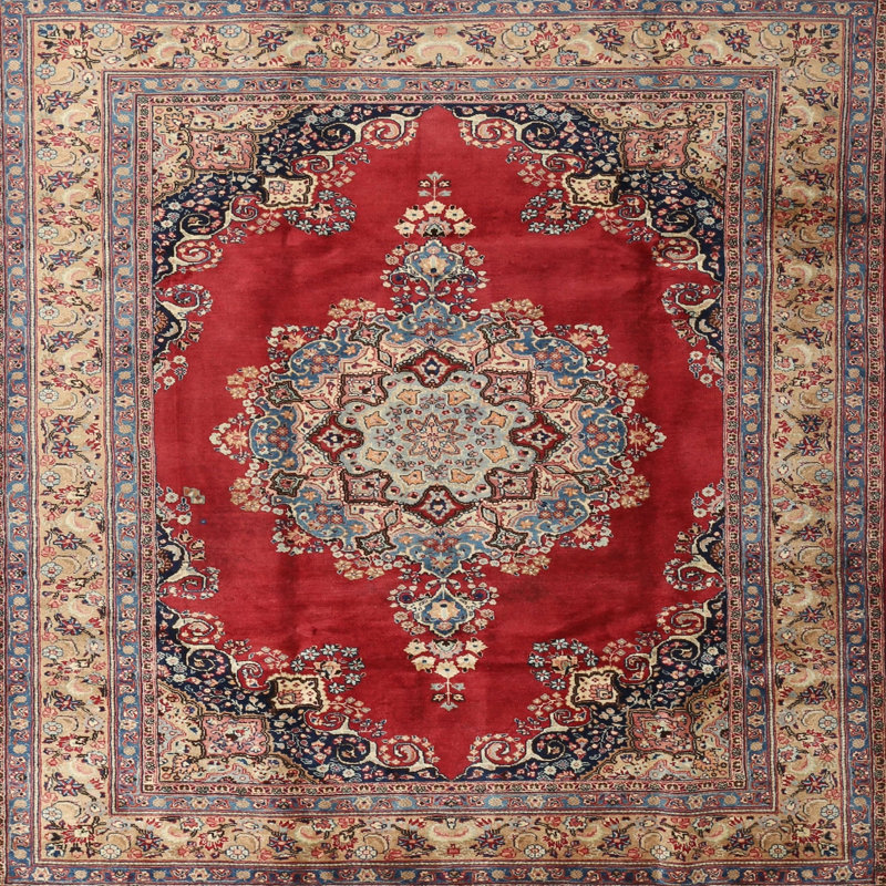 Aizah Oriental Indoor Rug, Round 6'