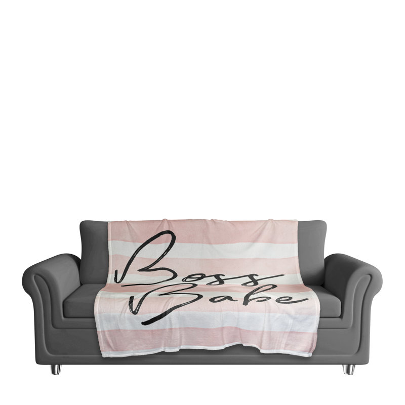 Jeté à rayures Boss Babe