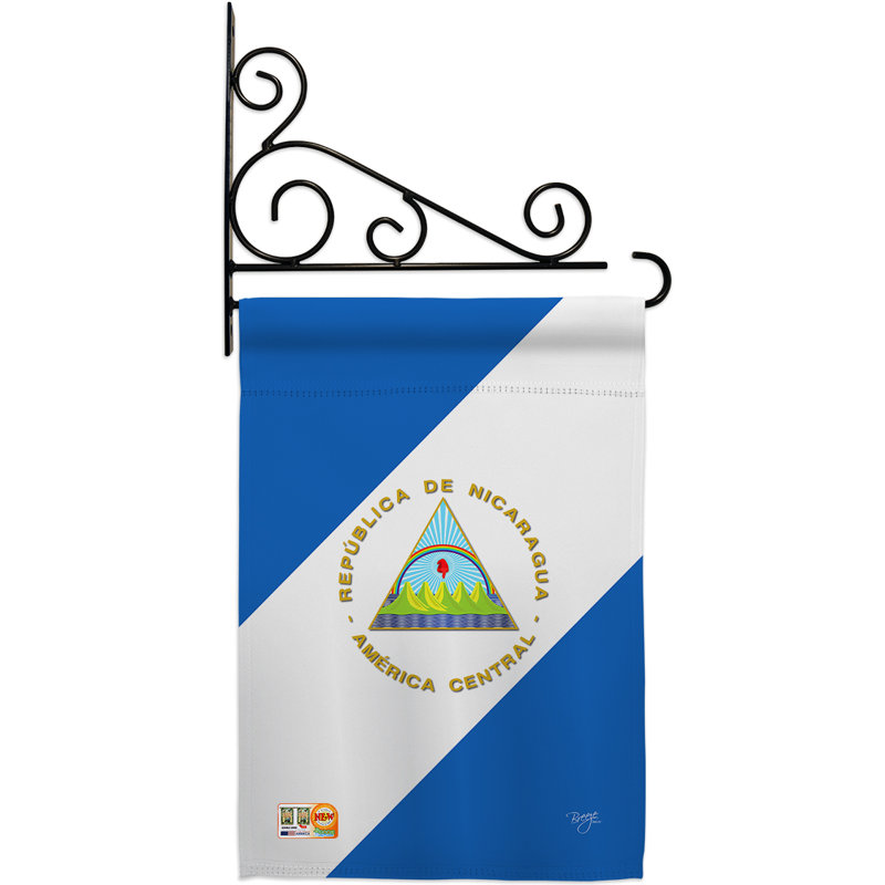 2-Sided Polyester 19 x 13 in. Flag Set