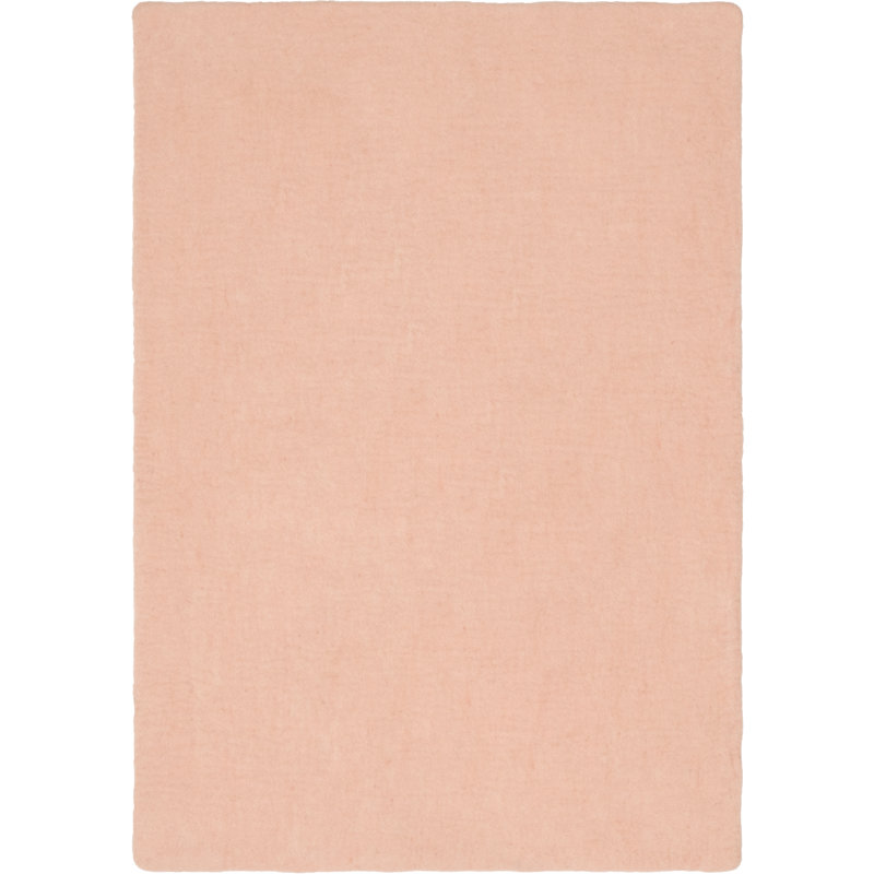 Solid Colour Wool Hand Woven Area Rug, Rectangle 120 x 170cm
