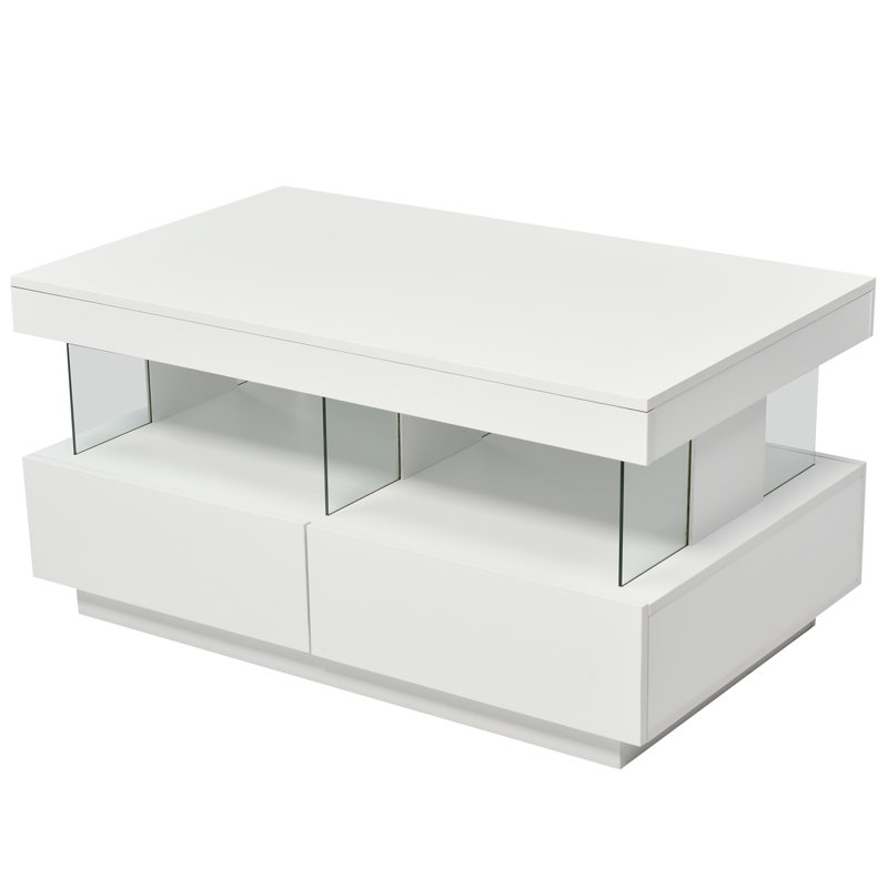 Carrelli Coffee Table with Storage, White
