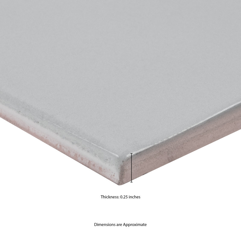 Renzo Glossy Ceramic Wall Tile, Sky