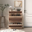 Armoire à chaussures en bois pour entrée
