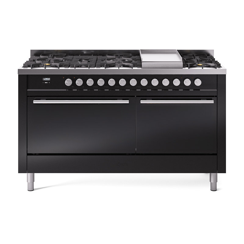 ILVE Professional Plus II 60 in Dual Fuel Range Burner, Griddle