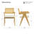 Upholstered Dining Chair with Woven Rattan Back-1784267718