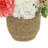 Hydrangea and Dahlia Arrangement in Rope Pot
