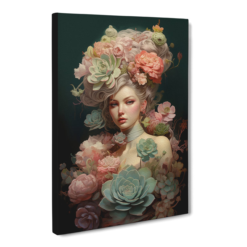 Succulent Romanticism - Print, 60cm H x 40cm W x 3cm D