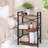 The Bookshelf Small Book Shelf, Solid Industrial Shelf Bookcase, Short Book Case for Bedroom-106806366-106806365