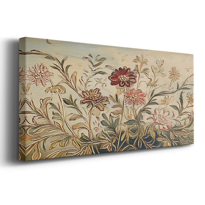 Série botanique-CEC III- Toile tendue avec châssis - Prêt à accrocher, H 12 po x l 30 po