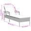 Chaise longue en polyester avec coussin 24,8 po x 78,7 po x 31,9 po-531181364-531181362