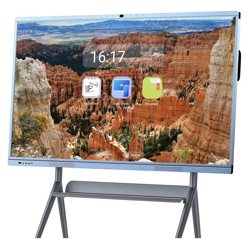 JYXCN Smart Board Conference Touch Interactive Wireless Board 65" 4K Touch Screen Zoom & Teams Integration for Classroom Office(Include Wall Mount)