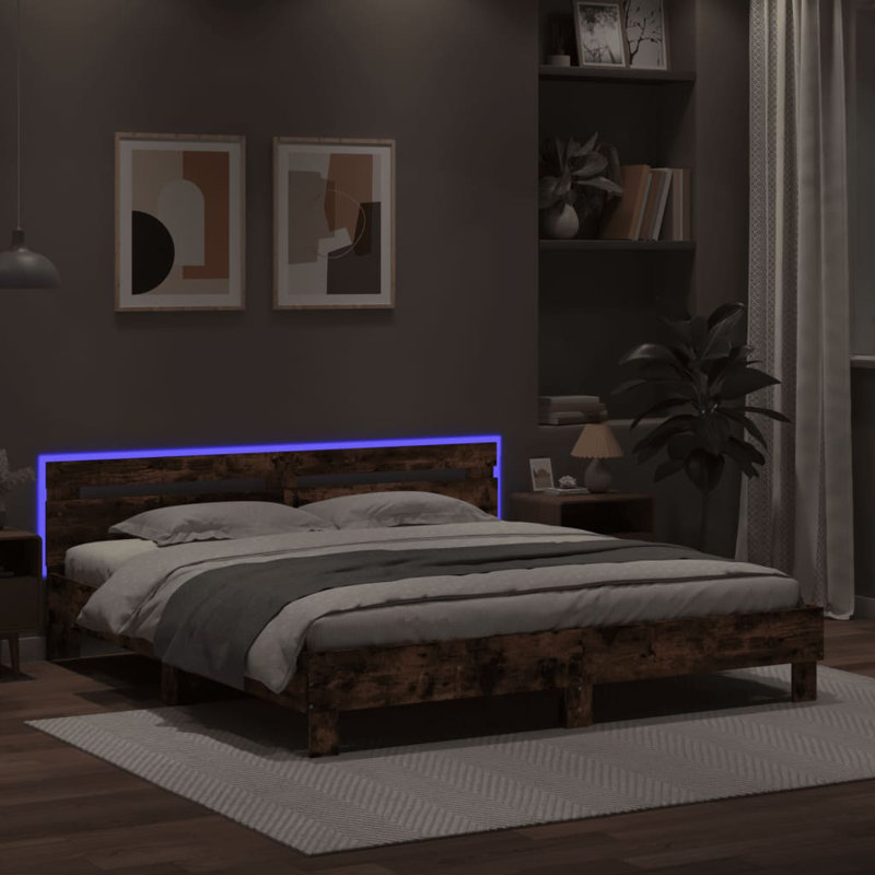 Cadha Bed, Smoked Oak