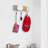 Buruk Rustic Farmhouse Wooden Key Holder - Brown 3-Hook Design