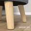 Repose-pieds rond avec repose-pieds et tabouret