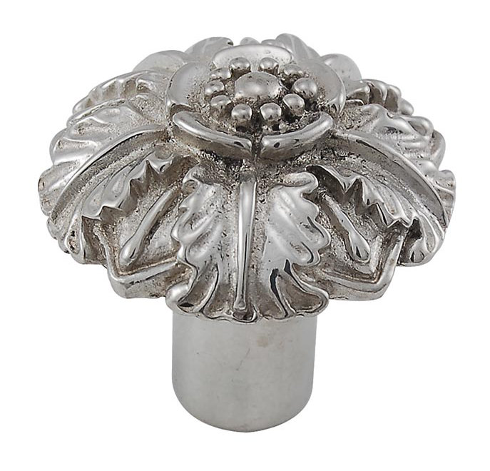 Poignée fantaisie Carlotta, H 1,25 po x l 1,25 po x P 1,25 po, Nickel poli