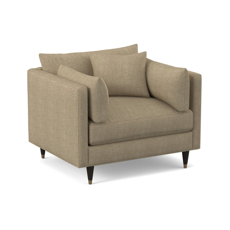 Touffeté de 45 po de largeur Zehava, Napa taupe chenille
