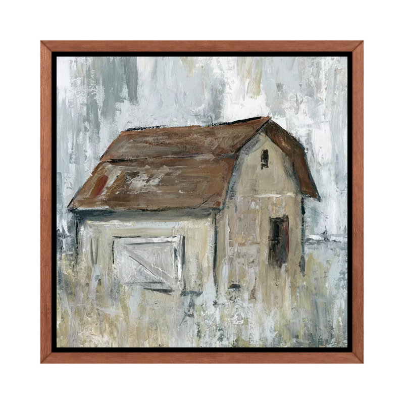 " Barn At Dusk " by Carol Robinson, Classic Wood Framed Canvas, 26'' H x 26'' W x 1.5'' D