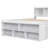Full Bed With Bookcase Headboard, Under Bed Storage Drawers And Bed End Storage Case-1758597704