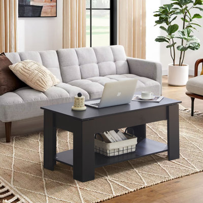 Lorayn Lift Top Four Leg Coffee Table with Storage