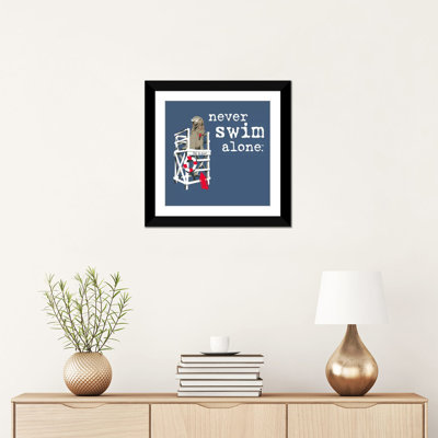 «Never Swim Alone», impression sur toile