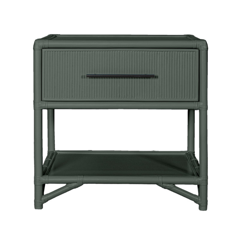 Juno One-Drawer Nightstand, Evergreen