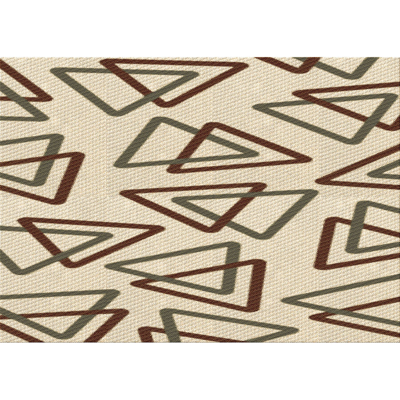 Geometric Indoor Rug, Rectangle 6' x 9'