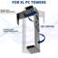 Vivo large under-desk and wall pc mount, computer case holder with 135° swivel