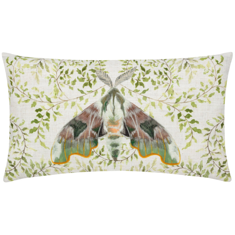 Shugborough Moth Rectangular Throw Cushion Cover
