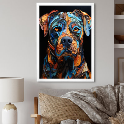 «Boxer Boldness I», art mural sur toile