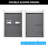 48"W X 72"H Double Sliding Shower Door with Gray Tempered Glass-123175251
