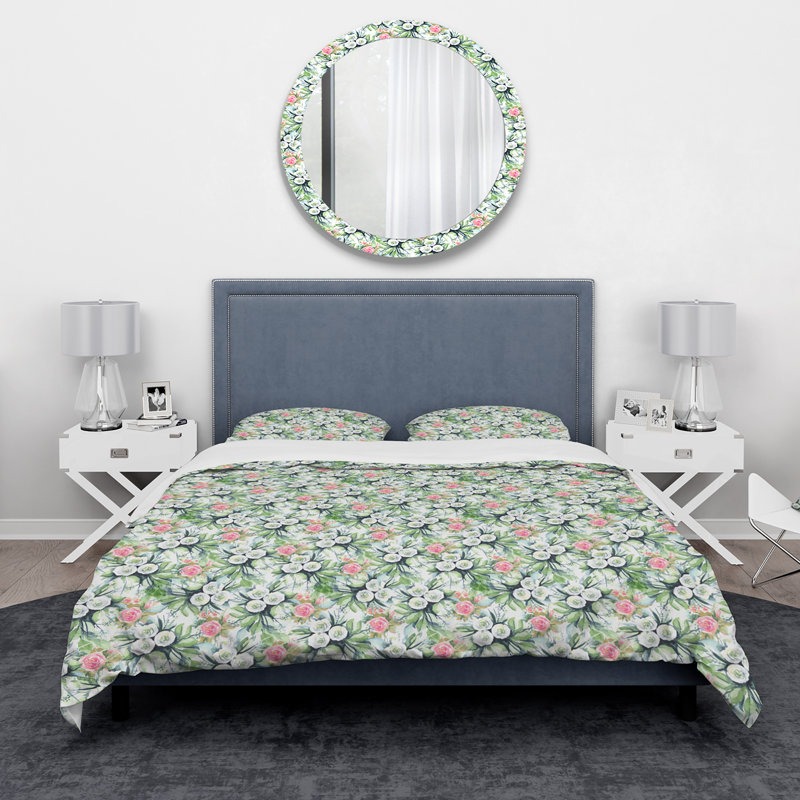 Ensemble de housse de couette traditionnelle, Housse de couette très grand + 2 taies décoratives