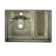 Lavabo mural en céramique avec fixation à droite pour robinet 24 x 18 St. Tropez-92620108