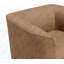 Fauteuil d'appoint pivotant brun