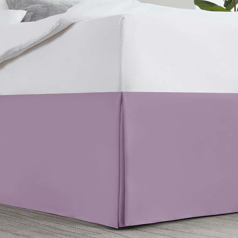 Luxury Pleated 14" Bed Skirt, Lavender Dream, Full