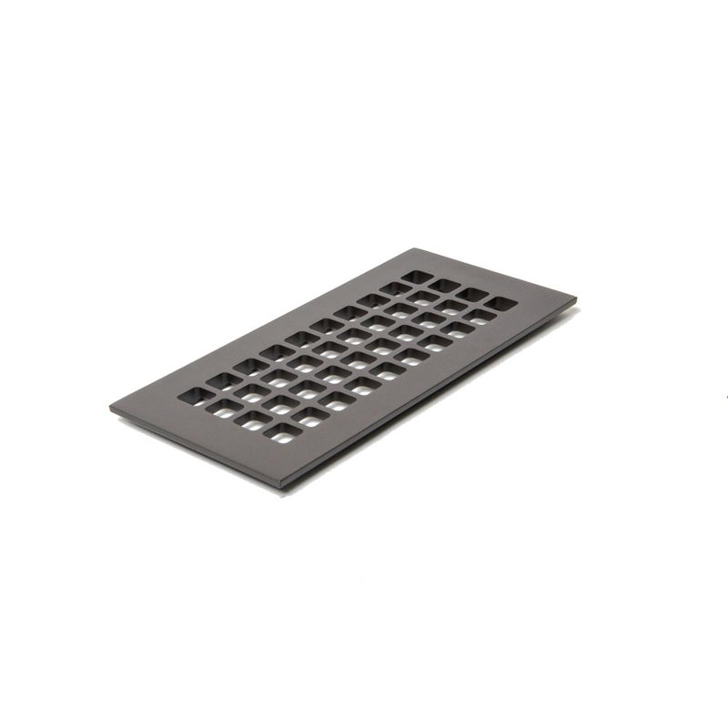 Grille de plancher Reggio, 4 po x 10 po, Bronze huilé