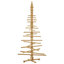  Wooden Christmas Tree with Stand Brown Solid pine wood-1230408288