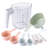 Measuring Cup Set - 9 PC. Nesting Stackable Liquid Measure Cup, Dry Measuring Cups And Spoons With Funnel And Scraper (Pastel)