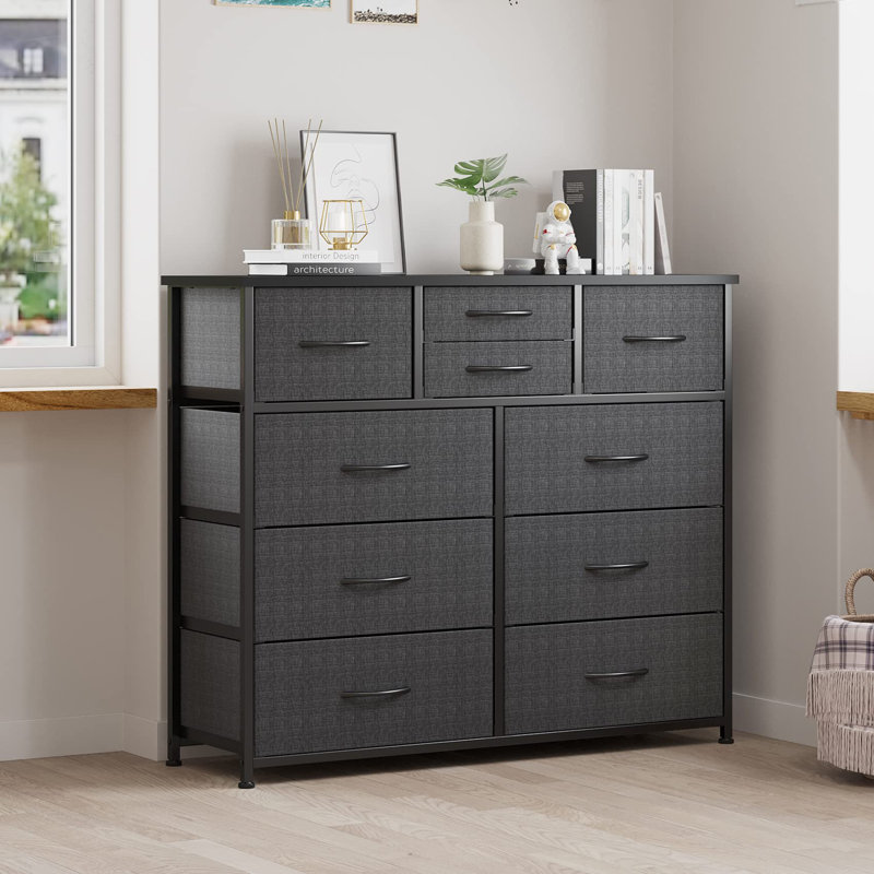 Commode double 39 tiroirs Lothair, Gris
